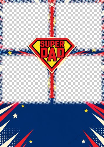 Super Dad Multi Photo Card
