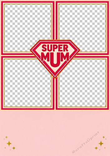 Super Mum Multi Photo Card