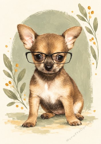 Chihuahua Puppy Card