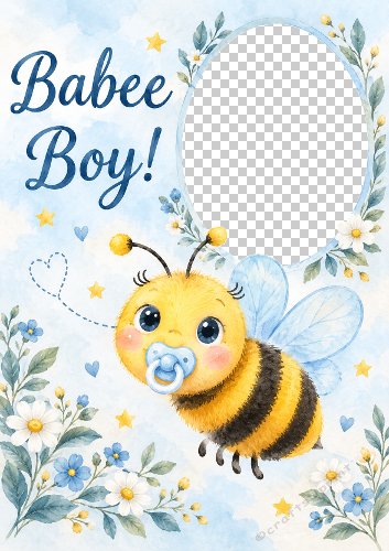 Babee Boy New Baby Card