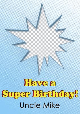 Super Birthday Photo Card