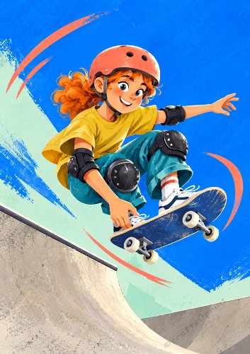 Skateboard Girl
