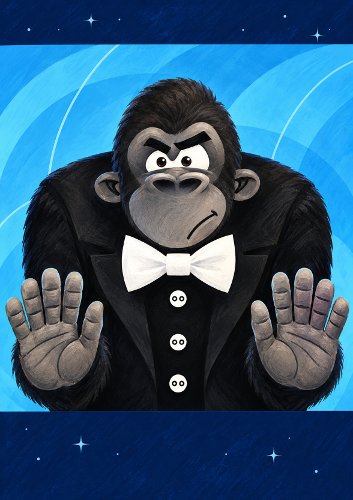 Grumpy Gorilla Humorous Card