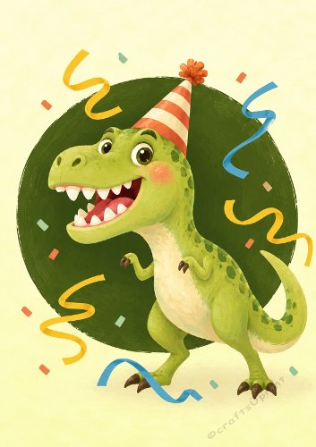 Roarsome Birthday Card