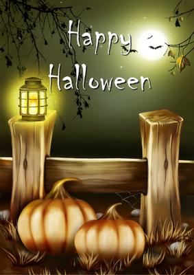 Pumpkins Galore Halloween Card