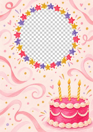 Star Frame Birthday Girl