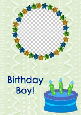 Star Frame Birthday Boy