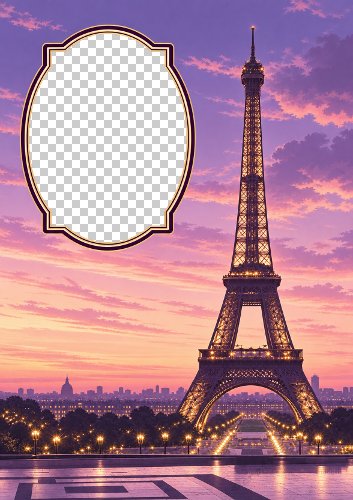 Paris by Night Aperture Card