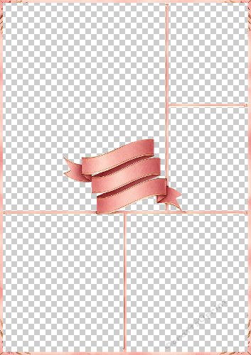Multi-photo Card with Banner Pink