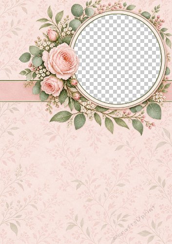 Scrapbook Style Frame Photo Card