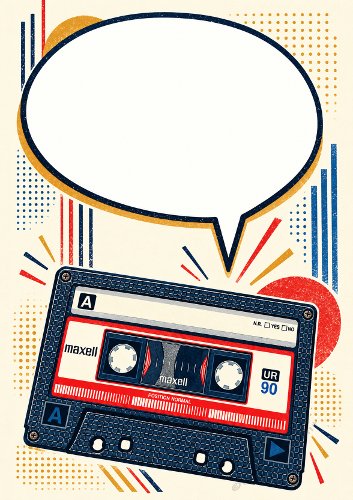 Retro Cassette Tape Card