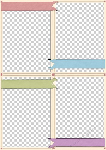 Pastel Flags Multi Photo Card