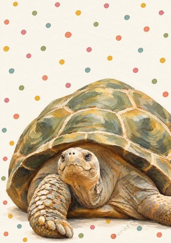 Sorry I'm Late Tortoise Card