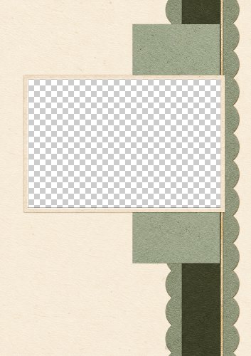 Cardboard Scrapbook Style Card