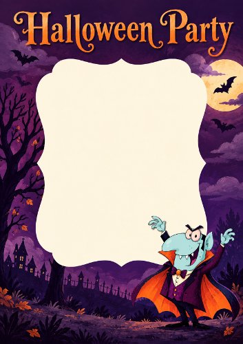 Vampire Halloween Party Invitation