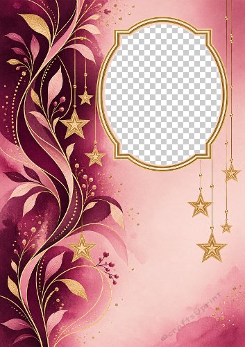 Pink Christmas Stars Aperture