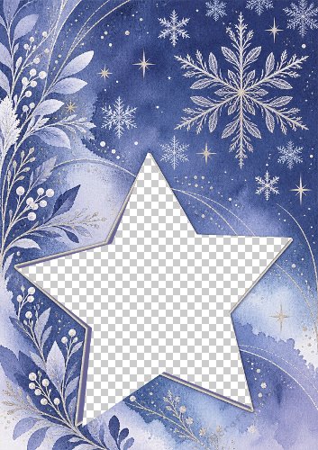 Christmas Star Photo Card