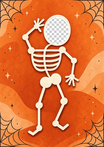 Skeleton Photo Card