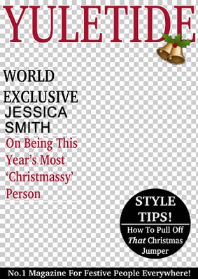Yuletide Spoof Christmas Magazine Card