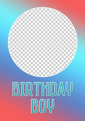 Birthday Boy Photo Card