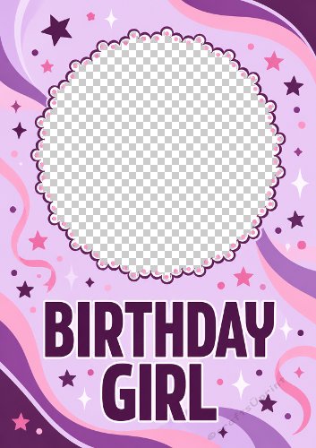 Birthday Girl Photo Card