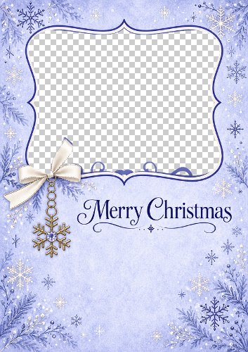 Christmas Bling Photo Card