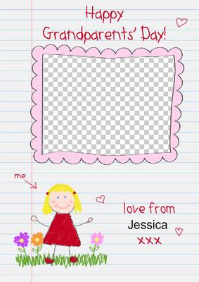 Grandparents Day Childs Drawing Aperture Girl