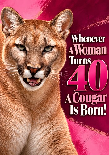 Cougar Age 40 Card