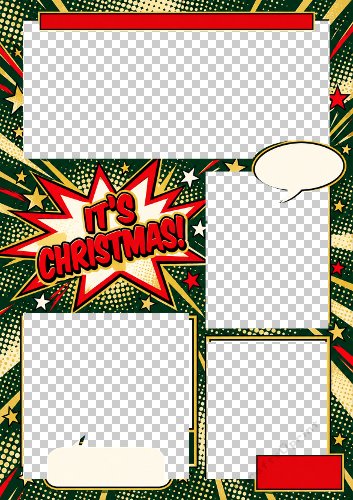Christmas Comic Adventure Card