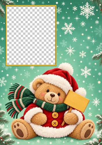 Teddy Bear Christmas Boy