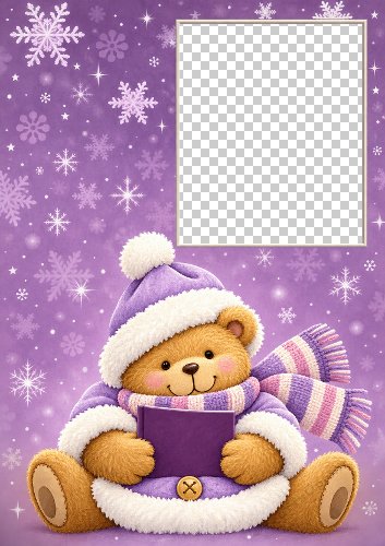Teddy Bear Christmas Girl
