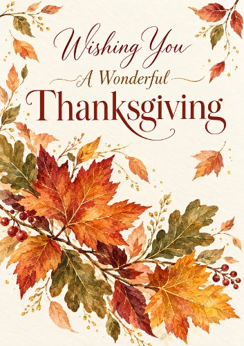 Autumn Leaves Thanksgiving Card