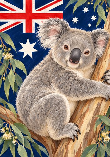 Koala Australia Day Card
