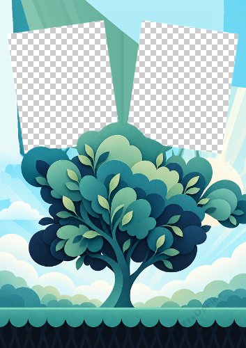 Godparent's Day Tree Aperture Card