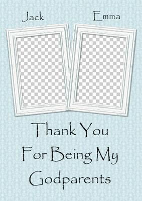 Godparents Photo Card