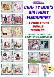Image of TV727272 - 50% OFF - Craftsuprint Birthday Megaprint + 5 Bonus Sports - 51 Downloads & Printed Sheets