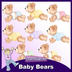 Baby Bears Clip Art