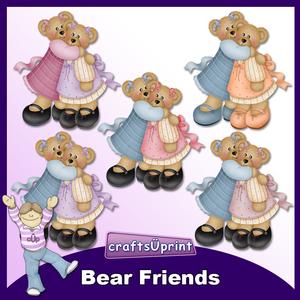 Bear Friends Clip Art