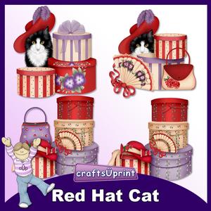 Red Hat Cat Clip Art