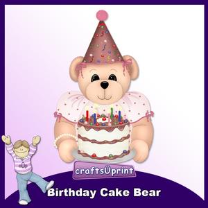 Birthday Cake Bear Clip Art