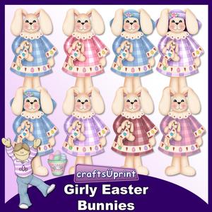 Girly Easter Bunnies