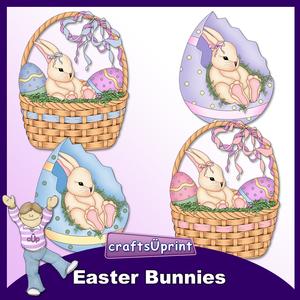 Easter Bunnies Clip Art