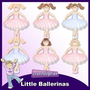 Little Ballerinas Clip Art