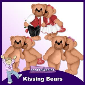Kissing Bears Clip Art
