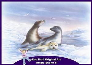 Rob Pohl Original Art Arctic Scene B