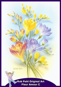 Rob Pohl Original Art Fleur Amour C