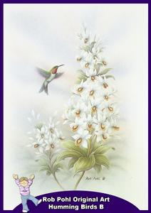 Rob Pohl Original Art Humming Birds B
