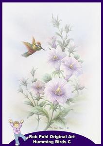 Rob Pohl Original Art Humming Birds C