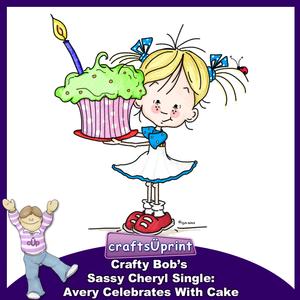 Crafty Bob's Sassy Cheryl Single: Avery Celebrates with Cake