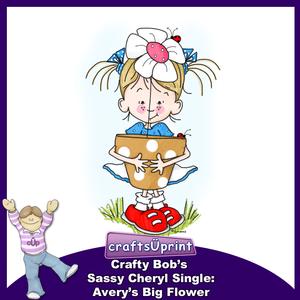 Crafty Bob's Sassy Cheryl Single: Avery's Big Flower